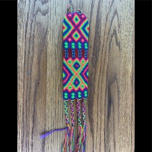 Boho friendship bracelet extra wide